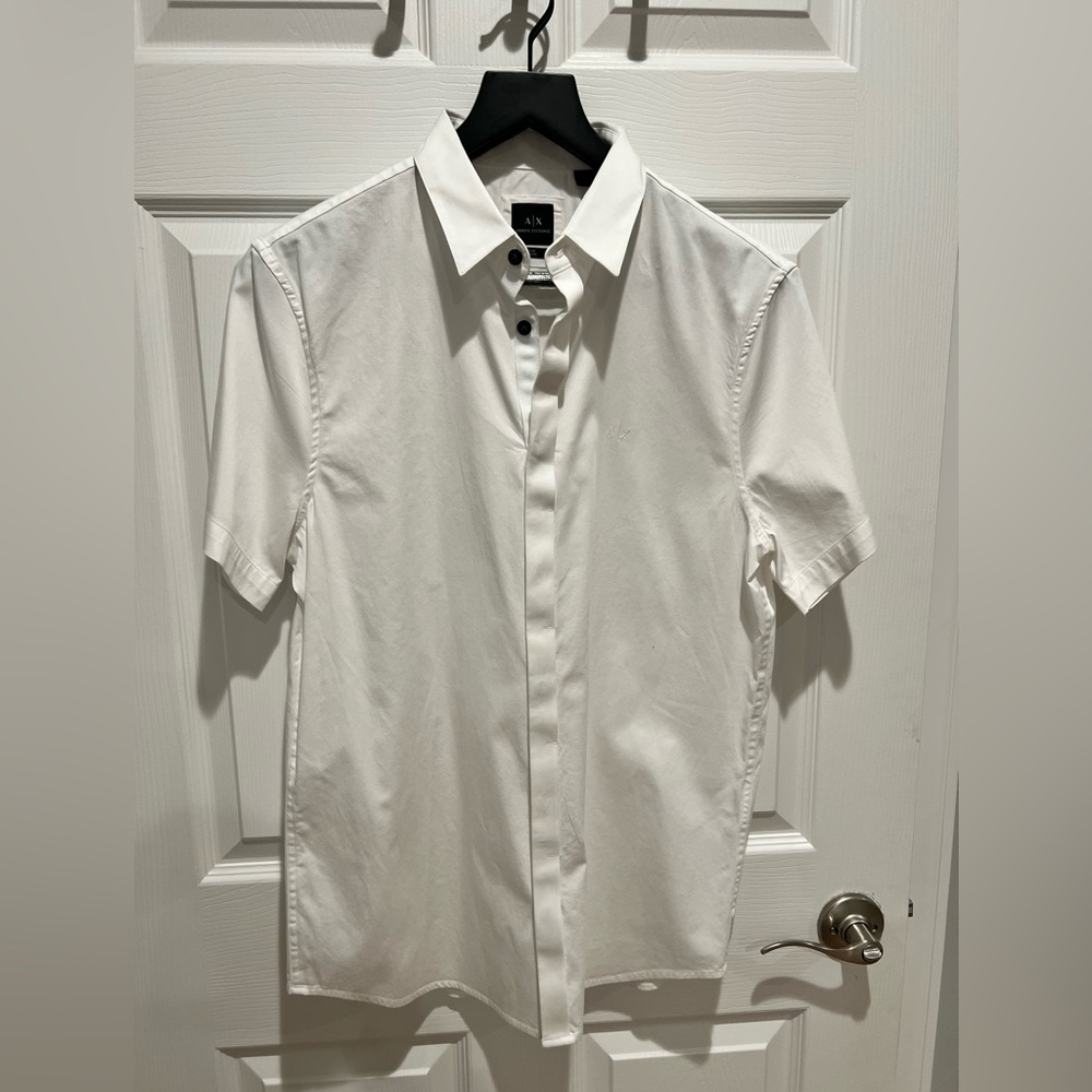 Armani Exchange Short Sleeve Button Down